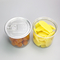 برطمانات تخزين الطعام البلاستيكية ذات الفم العريض PET Dia65mm علب حلوى بلاستيكية ذات مكسرات شفافة